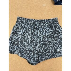 Nike One Big Kids Girls Youth Woven High-Waisted‎ Dri-Fit Shorts Gray Large NWT